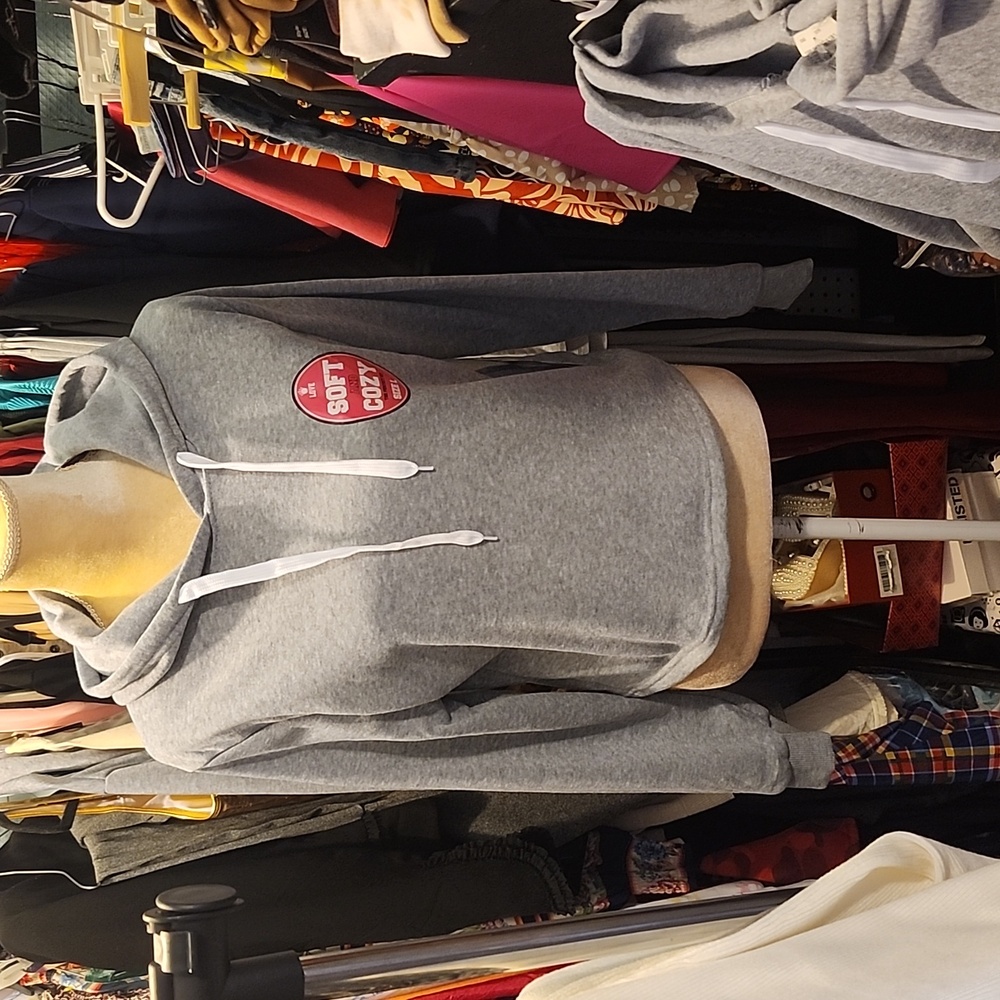 Love Soft & Cozy Perfect Fit Hoodie NWT Heather gray